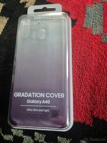 Cover zadný Samsung A40.čierno fialový