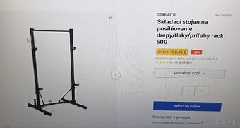 Predám stojan na posilňovanie RACK 500