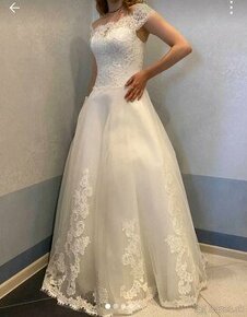 Nové svadobné šaty - A strih, 150 - 160 cm