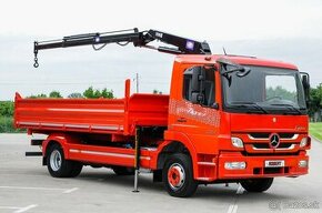 MERCEDES ATEGO TROJSTRANNÝ SKLÁPAČ + HYDR. RUKA -- EU5 12T