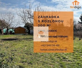 Záhrada bez oplotenia - Kráľová nad Váhom - Predaj