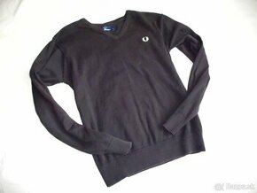 Fred Perry pánsky bavlna čierny sveter  S-M - 1