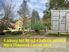 4 izbový byt Nitra Chrenová Lipová ulica ID 456-114-MIG