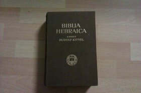 Predám  Biblia Hebraica /1937/ edidit Rudolf Kittel - 1