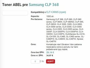 Toner ABEL pre Samsung CLP 368