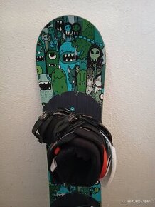 125 cm detsky snowboard BURTON s viazanim Burton