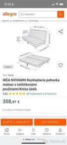 Ikea nyhamn rozkladacia pohovka - gauc