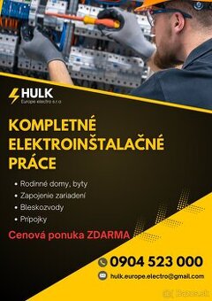 Elektroinštalačné  práce