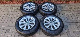 Volkswagen 215/65 R17, snímače tlaku, krytky, komplet sada