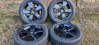 ALU Škoda 5x100 a zimné Hankook 195/60 R16