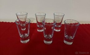 Kvalitné české sklo 6 ks štamperlíky v 100% stave - 1