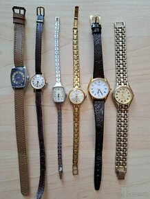 Dámske staršie hodinky Čajka, Slava, Casio a Rina