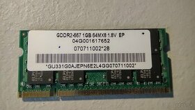 ELPIDA LAPTOP MEMORY 1GB DDR2-667 (CA610) - 1