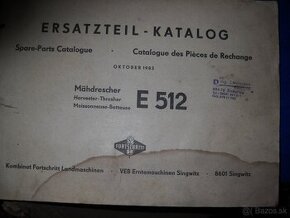 E 512 katalog náhradních dílů