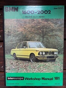 BMW 1600 1602 2000 2002 originální montážní manual servisný