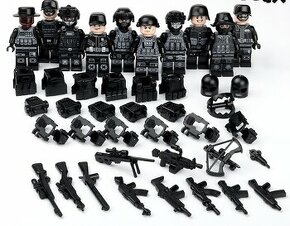 SWAT figurky 10 ks sada s o zbranami - 1