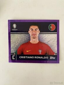 Ronaldo Purple Parallel Euro 2024 Topps nálepka