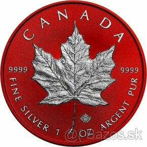 Investicne striebro mince minca Maple Leaf - 1