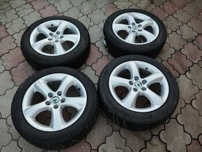 SADA ALU DISKOV 5X100 6JX15 H2ET43 SKODA - 1