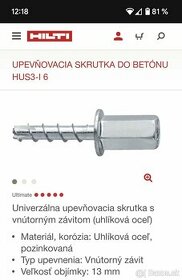 ŠROB DO BETONU Hilti