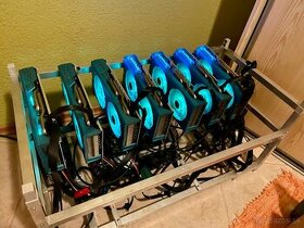 Mining Rig 8x Sapphire Nitro+ Radeon RX 580 8GB