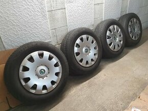 Letná sada 195/65 r15 na originál diskoch Škoda 5x100