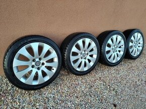 Predám kolesá Škoda 5x112 R17+letné pneumatiky - 1