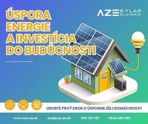 AZE Solar  Fotovoltika  Fotovoltaika Wallbox Solárne panely