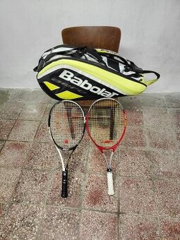 Babolat taška + Wilson a Prince rakety