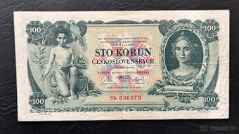 Bankovky 1.ČSR 100 Kč 1931 Neperforované krásne stavy