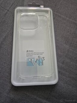 Cover zadný na iPhone 14 a pro priesvitné len osobne Košice