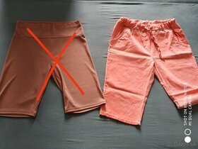 Lososové krátke nohavice - XL - 1