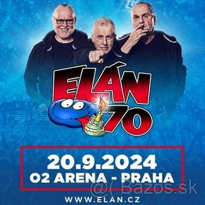 2 vstupenky na koncert skupiny Elán 70 Praha