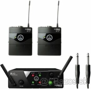 Vysielačky AKG WMS40 PRO Mini2 Dual ISM2:864.375+ISM3:864.85