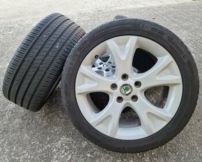 HLINÍKOVÉ DISKY ŠKODA 5x112 R17 S PNEU 225/45 R17 - 1