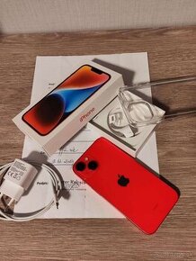 Iphone 14 128gb product red TOP stav