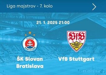 Slovan - Stuttgart sektor B 207