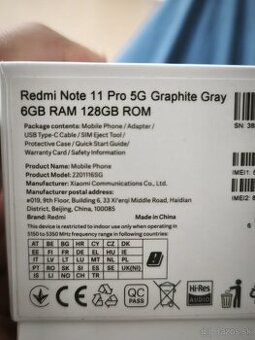 Redmi note 11 pro 5G