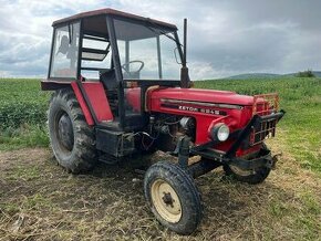 Zetor 6954 + vyklápacia vlečka + pluh