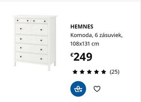 Komoda ikea hemnes 108x131 cm