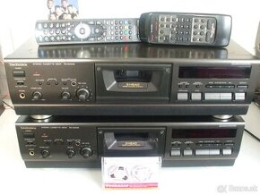 2x kazetovy deck TECHNICS RS-BX646, trieda class AA = Japan