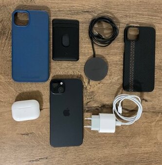 Apple iPhone 15 plus + Apple AirPods Pro 2 + príslušenstvo