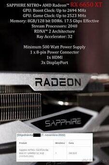 NITRO+ AMD Radeon™ RX 6650 XT - 1