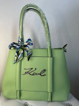 Karl Lagerfeld kabelka pastel green