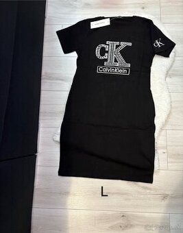 Čierne saty Calvin klein