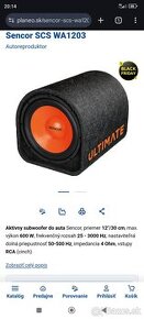 Sencor subwoofer 600w za 50€