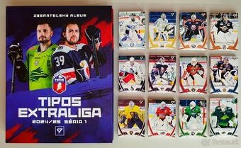 Hokejové kartičky TIPOS EXTRALIGA 2024/2025  BASE SET+ALBUM