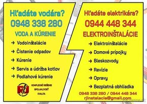 Elektrikár / Vodár / Kurenár PREŠOV - 1