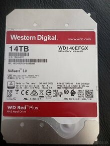 Predám pevný disk WD RED Plus 14TB