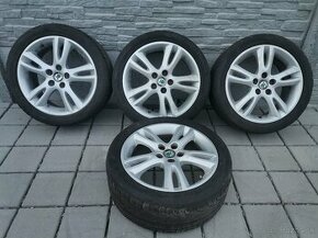 Alu disky 5x100 R16 Škoda + 205/45 R16 letné pneumatiky - 1